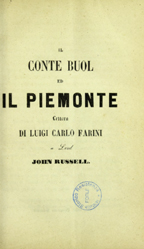 Il conte Buol ed il Piemonte