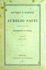 Ricordi e scritti di Aurelio Saffi, 6: 1860-1861