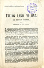 Taxing land values