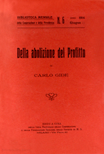 Della abolizione del profitto