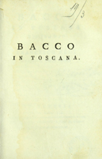 Bacco in Toscana