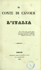 Il conte di Cavour e l'Italia