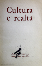 Cultura e realtà