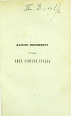 Lettera con cui Vincenzo Gioberti (sotto il nome di Demofilo) si associa alla Giovine Italia