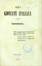 Alla gioventù italiana