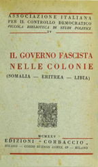 Il governo fascista nelle colonie