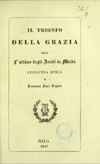 Il trionfo della grazia, ossia L'ultimo degli Arabi in Malta