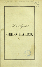 Il 5 agosto : grido italico