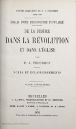 De la justice dans la révolution et dans l'Église, V