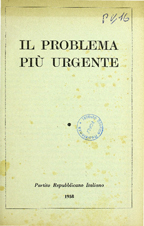 Il problema piu urgente