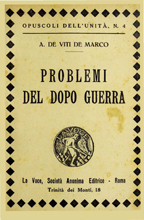 Problemi del dopo guerra