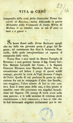 Viva Gesù : compendio delle virtù della contessina Teresa Lovatelli di Ravenna, morta educanda … in età d'anni 12 mesi 2 e giorni 1