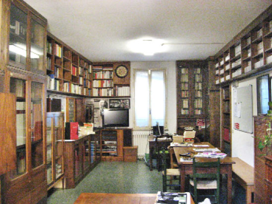 Interno della biblioteca