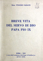 Breve vita del servo di Dio Papa Pio IX