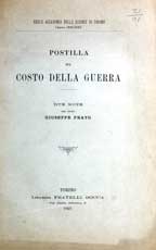 Postilla sul costo della guerra