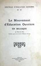 Le mouvement d'éducation ouvrière en Belgique